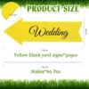 30-Pack Yellow Arrow Signs with Stakes – 17x6" Directional Yard Signs - Image 2