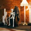 36" Posable Skeleton – Realistic Full-Body Halloween Prop for Indoor & Outdoor Decor - Image 2