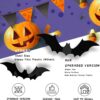 140pcs 3D Black Halloween Bat Stickers – Realistic PVC Wall Décor for Indoor & Party Decorations - Image 8