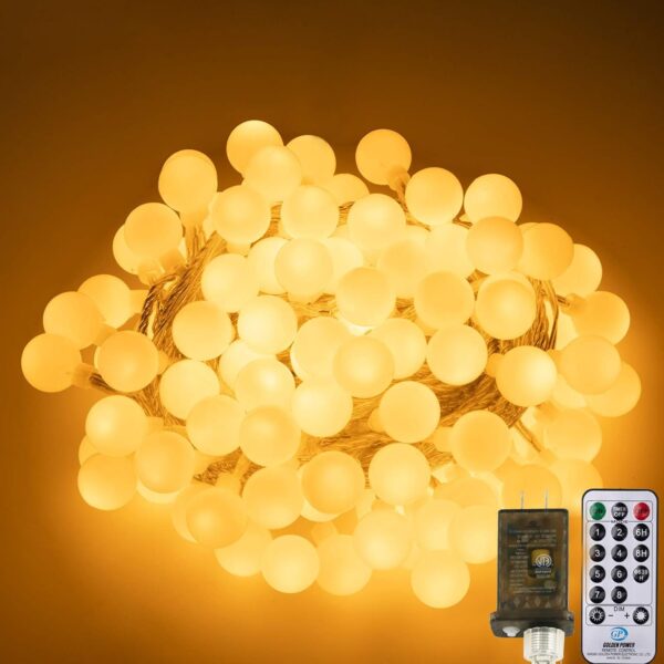 200 LED Christmas String Lights – Warm White Indoor/Outdoor Decor