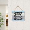 Blessed Grateful Thankful Wood Sign – 8"x10" Inspirational Wall Decor - Image 4