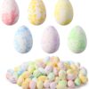 120 Pcs 2.36" White Speckled Foam Easter Eggs for Crafts & Decor - Image 6