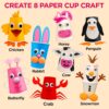 Arts and Crafts Kit for Kids Ages 3-6, Create 8 Animal Projects, Gift Set for Girls & Boys - Image 5