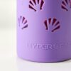 2-Pack 20oz Glass Tumblers – Bamboo Lids, Straws & Silicone Sleeves (Purple Shell) - Image 3