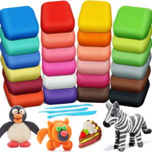 Magic Clay Air Dry Modeling Clay Set – 24 Colors with Tools for Kids (Ages 3-8+)        4o mini