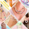 Clay Beads Bracelet Making Kit with 5000 Pcs Polymer Beads & Charms for Kids Ages 6-13 - Image 6