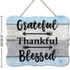Blessed Grateful Thankful Wood Sign – 8"x10" Inspirational Wall Decor - Image 7