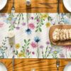 Daisy Eucalyptus Lavender Table Runner – 13x72" Spring Summer Floral Decor for Kitchen & Dining - Image 6