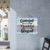 Blessed Grateful Thankful Wood Sign – 8"x10" Inspirational Wall Decor - Image 6