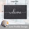 Large 36"x24" Non-Slip Welcome Mat – Black Indoor/Outdoor Doormat - Image 5