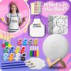 DIY Moon Lamp Kit for Kids – Paintable Night Light with Remote & Stand, Ages 6-12 - Image 5