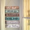 6pcs Rustic Wall Plaque Signs – Inspirational Farmhouse Decor (Retro) - Image 3