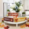 Grateful Thankful Blessed Wood Block Signs – 3-Piece Fall Decor Set - Image 4
