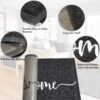 Large 36"x24" Non-Slip Welcome Mat – Black Indoor/Outdoor Doormat - Image 4