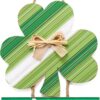 Spring Shamrock Wreath – 12" Welcome Sign for Front Door - Image 8