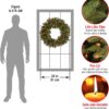 Pre-Lit 24" Crestwood Spruce Wreath with Lights & Frosted Accents - Image 4