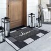 Large 36"x24" Non-Slip Welcome Mat – Black Indoor/Outdoor Doormat - Image 2
