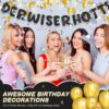 Older Wiser Hotter Banner – Set of 3 Pre-Strung Black Glitter Signs for Milestone Birthdays - Image 5