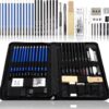 40-Piece Professional Sketch Kit – Pencils, Pastels & Tools - Image 7