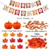 Give Thanks Fall Banner Set – Pumpkin, Garland & Honeycomb Decorations - Image 3