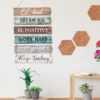 6pcs Rustic Wall Plaque Signs – Inspirational Farmhouse Decor (Retro) - Image 7