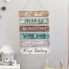 6pcs Rustic Wall Plaque Signs – Inspirational Farmhouse Decor (Retro) - Image 4
