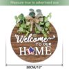 Interchangeable Rustic Welcome Sign – All-Season Door Hanger - Image 5