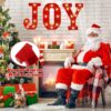 3-Piece 8.5" Red Marquee Christmas Decor – Battery Operated Indoor Set - Image 5