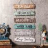 6pcs Rustic Wall Plaque Signs – Inspirational Farmhouse Decor (Retro) - Image 6