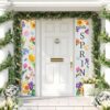 4 Pcs Seasonal Door Banners – Welcome Spring, Summer, Fall & Winter Porch Signs for Indoor/Outdoor Yard Decor (11.8x70.9 in) - Image 2