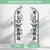 12ft x 2.5ft Flower Feather Banner Flag – Swooper Advertising Sign for Outdoor Business & Fair Use - Image 2