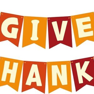 Thanksgiving Banner & Garland Set – Indoor/Outdoor Decor for Front Door, Wall, or Window