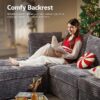 Oversized Modular Cloud Sectional Sofa with Reversible Chaise – Grey - Image 3