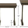 Farmhouse Nesting Side Tables, Set of 3 (Brown, Wood) - Image 2