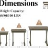 Farmhouse Stacking Side Tables, Set of 3 (Wood, Grey) - Image 2