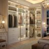 Freestanding 87.2" Closet System with 5 Drawers & 4 Rods, Reversible L-Shaped, White - Image 3