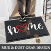 Welcome Door Mat – 30"x17.5" Black Heavy-Duty Non-Slip Mat for Indoor/Outdoor Entryway - Image 4