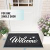 Welcome Mat – 32"x20" Black & White Waterproof All-Season Doormat for Indoor/Outdoor Entryway - Image 2