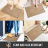 Front Door Mat – 29"x17" Beige Waterproof & Absorbent Welcome Mat with Non-Slip Backing, Indoor/Outdoor Use - Image 4