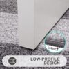 Kitinjoy Indoor/Outdoor Door Mat, 32x20, Non-Slip, Absorbent, Washable, Grey - Image 4