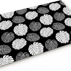 Tropical Monstera Front Door Mat – 20"x32" Non-Slip, Absorbent Indoor Welcome Rug