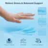 Queen Memory Foam Mattress Topper – Cooling Gel Pillow Top, Deep Pocket, Grey - Image 4