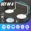 Mattress Retainer Bar 4-Pack, Non-Slip Mattress Gripper, Prevents Sliding, White - Image 4