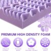 3" Queen Mattress Topper – 7-Zone Lavender Gel Foam for Back Pain Relief - Image 3