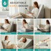 8" Wedge Pillow – Cooling Memory Foam for Back, Neck, Leg Support, Acid Reflux Relief - Image 2
