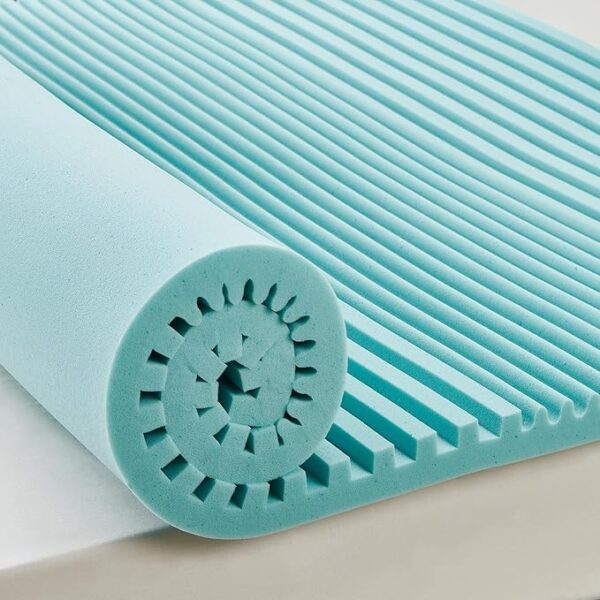 2" Gel Memory Foam Topper – Full Size, 5-Zone Support, Cooling, CertiPUR-US Certified