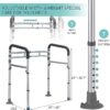 Eligible Toilet Safety Rails – Adjustable Frame, Foldable Handles, Supports up to 300 LB - Image 2