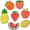 7-Piece Fruit Basket Cookie Cutters Set – Lemon, Peach, Pineapple, Watermelon, Orange, Strawberry, Apple - Image 2