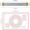 Stainless Steel Rolling Pin & Silicone Mat Set – Adjustable Thickness for Dough, Pizza & Pastries - Image 2