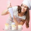 Riccle 124-Piece Piping Bags & Tips Set – 100 Bags, 16 Tips, Reusable Scrapers & Couplers - Image 3
